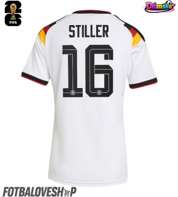 Německo Angelo Stiller #16 Dámské Domácí Dres MS 2026 Krátký Rukáv